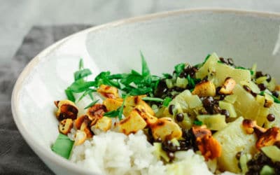 Ananas Curry mit Linsen – schnelles Mittagessen