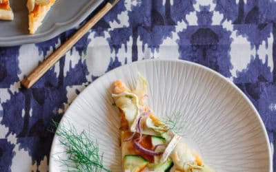 Fenchel-Pizza mit Ziegenkäse oder Rezepte aus dem Saisongarten Teil 2