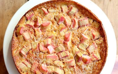 Rhabarberkuchen mit Kokosblütenzucker oder nur ein Kuchen