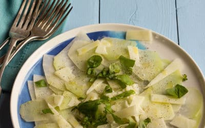 Kohlrabi-Carpaccio mit Schafskäse-Pecorino oder Rezepte aus dem River Cottage