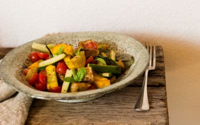 Spätsommerlicher Brotsalat oder die letzten warmen Tage