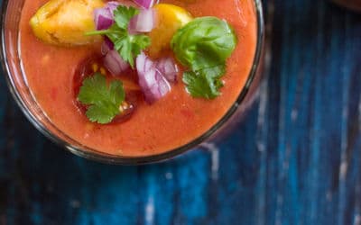 Schnelle Tomaten-Gazpacho oder ich sag zum Abschied leise Servus