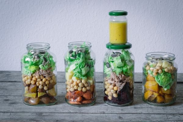 Salat-im-Glas Salat im Glas