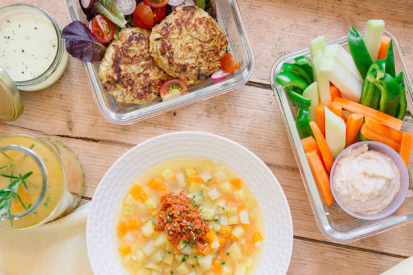Food-Prep-Kohlrabi Food Prep mit Kohlrabi - gesundes Meal Prep
