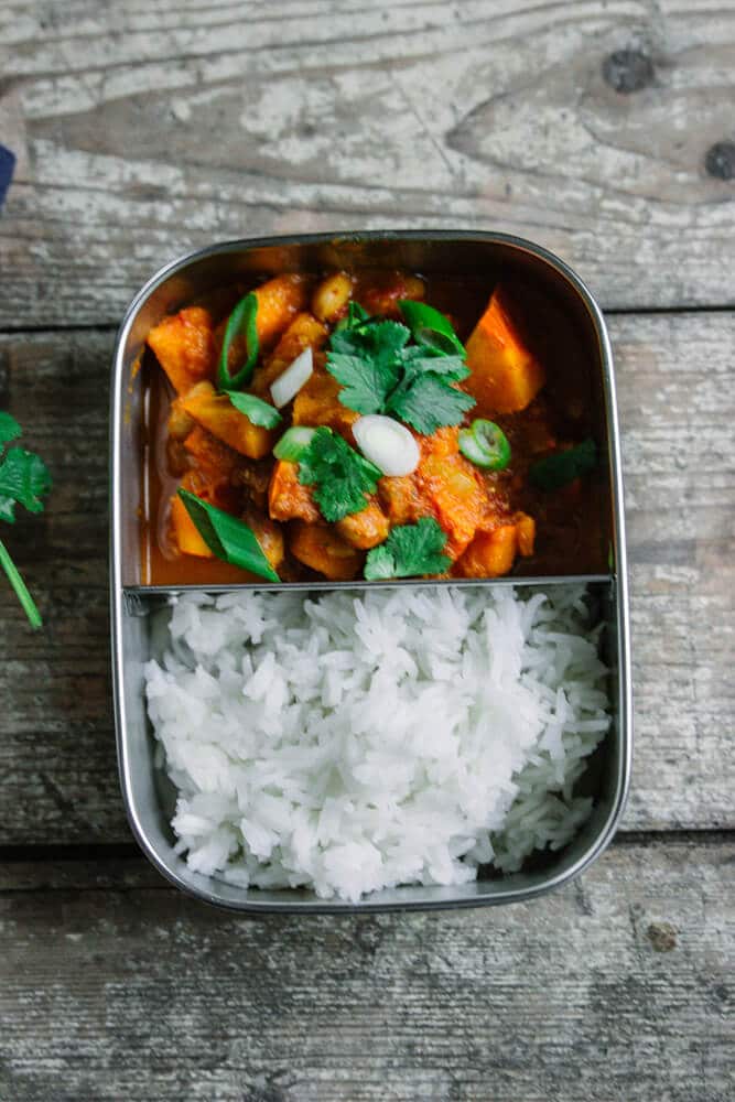 Kürbis Curry als Meal Prep Anfänger Gericht